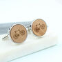 Personalised Carved Wooden Bicycle Cufflinks, thumbnail 3 of 10