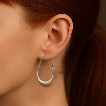 Curl Gold Plated Sterling Silver Hoop Earrings, 4 of 5