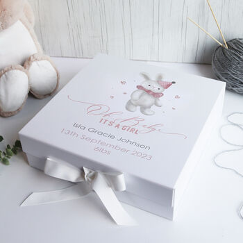 Personalised New Baby Girl Gift Box, 4 of 10