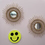 Smiley Face Wall Hanging Neon Yellow, thumbnail 2 of 6