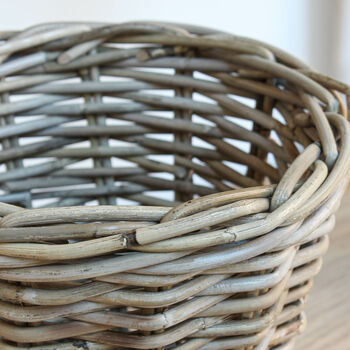 Rattan Round Wastepaper Basket, 3 of 3