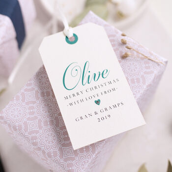 Classic Personalised Christmas Gift Tag, 3 of 5