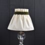 Dolly Cream Scrunchie Gathered Lampshade With Trim, thumbnail 3 of 4