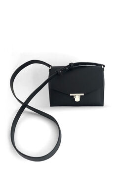 Black Leather Cross Body Bag, 5 of 6