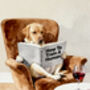 Your Own Dog Reading Book, 'How To Train A Human' Print, Customise Colours And Book Title, thumbnail 5 of 12