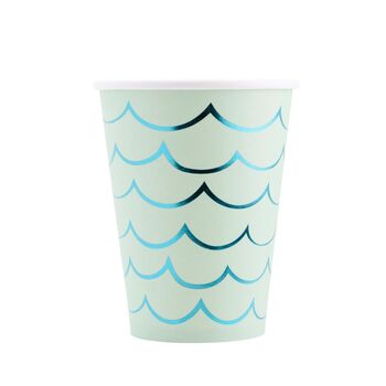 Mermaid Party Mermaid Tail Paper Party Cups X Eight, 4 of 5