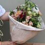 Seasonal Fresh Flowers In Floral Wrap, thumbnail 2 of 5