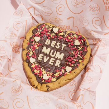 Mother's Day Vegan Message Cookie Heart, 4 of 4
