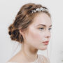Swarovski Crystal And Pearl Wedding Veil Comb Lucille, thumbnail 3 of 7