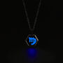 Virgo Zodiac Glowing Pendant Necklace With Uv Keyring Torch, thumbnail 1 of 12