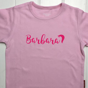 Personalised Girl's Name T Shirt, 2 of 12