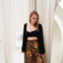 Black Satin Wrap Around Trousers, thumbnail 2 of 6