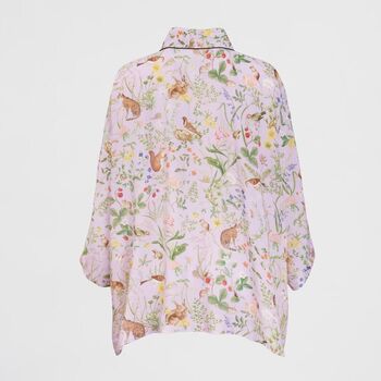 Meadow Creature Lilac Short Kimono, 4 of 4
