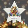 Personalised Cocker Spaniel In Christmas Lights, thumbnail 5 of 9