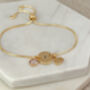 Gold Plated Cancer Zodiac Bracelet, thumbnail 3 of 6