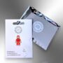 Small Red Astronaut Cosmonaut Enamel Lapel Pin, Spaceman Badge, Astronomy, Science, Space Gift For Kid, Birthday Gift Son, Nephew, Grandson, thumbnail 5 of 8