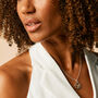 Solar Plexus Chakra Citrine Sterling Silver Necklace, thumbnail 4 of 11