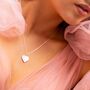 Sterling Silver Mother Of Pearl Fine Heart Necklace, thumbnail 2 of 12