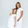 Mini Nicole Short Sleeve Cotton Dress, thumbnail 7 of 7