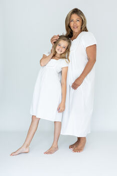 Mini Nicole Short Sleeve Cotton Dress, 7 of 7