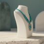 Turquoise Statement Necklace, thumbnail 5 of 6