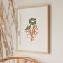 'You And Me' Floral Illustration Print, thumbnail 1 of 3