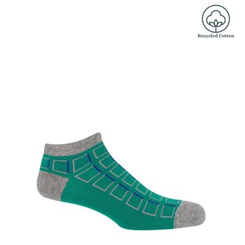 Crosslet Black And Cube Teal Men's Trainer Socks Bundle, 3 of 7