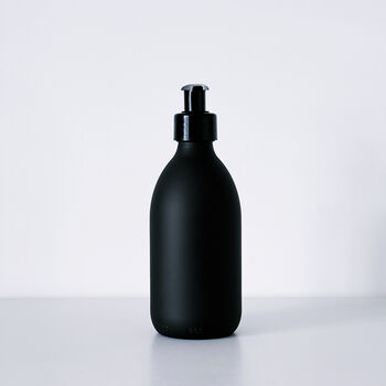 Refillable Matt Black Glass Bottle, 6 of 9