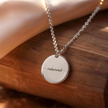 Personalised Disc Name Necklace, 4 of 10