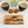 Personalised Oak Veneer Jigsaw Coasters Set Of Two, thumbnail 7 of 7