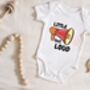 Little But Loud Design Baby Grow, thumbnail 3 of 3