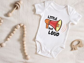 Little But Loud Design Baby Grow, 3 of 3