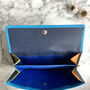 Women's Rfid Secure Large Blue Leather Purse, thumbnail 5 of 6