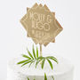 Personalised Art Deco Wedding Cake Topper, thumbnail 6 of 8