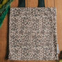 Cotton Canvas Leopard Print Shopper Tote Bag, thumbnail 4 of 4