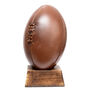 Vintage Full Cowhide Leather Rugby Ball – Handcrafted, thumbnail 7 of 8