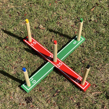 Traditional Wooden Quoits Garden Game, 2 of 4