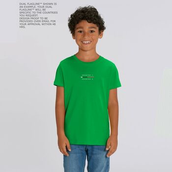 Dual Flag 100% Organic Cotton Kid’s T Shirt, 7 of 7