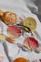 Coral Yellow Hexagon Metal Frame Gradient Sunglasses, thumbnail 1 of 6