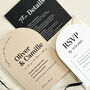 Camille Almond Arch Wedding Invitations, thumbnail 2 of 3