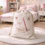 Personalised Fairy Unicorn Toy Bag Toy Sack Dressing Up Bag, thumbnail 2 of 3