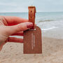 Personalised Couples Leather Luggage Tag Set, thumbnail 2 of 8