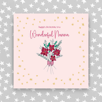 Happy Christmas Wonderful Nan/Nanna/Nanny Card, 2 of 5