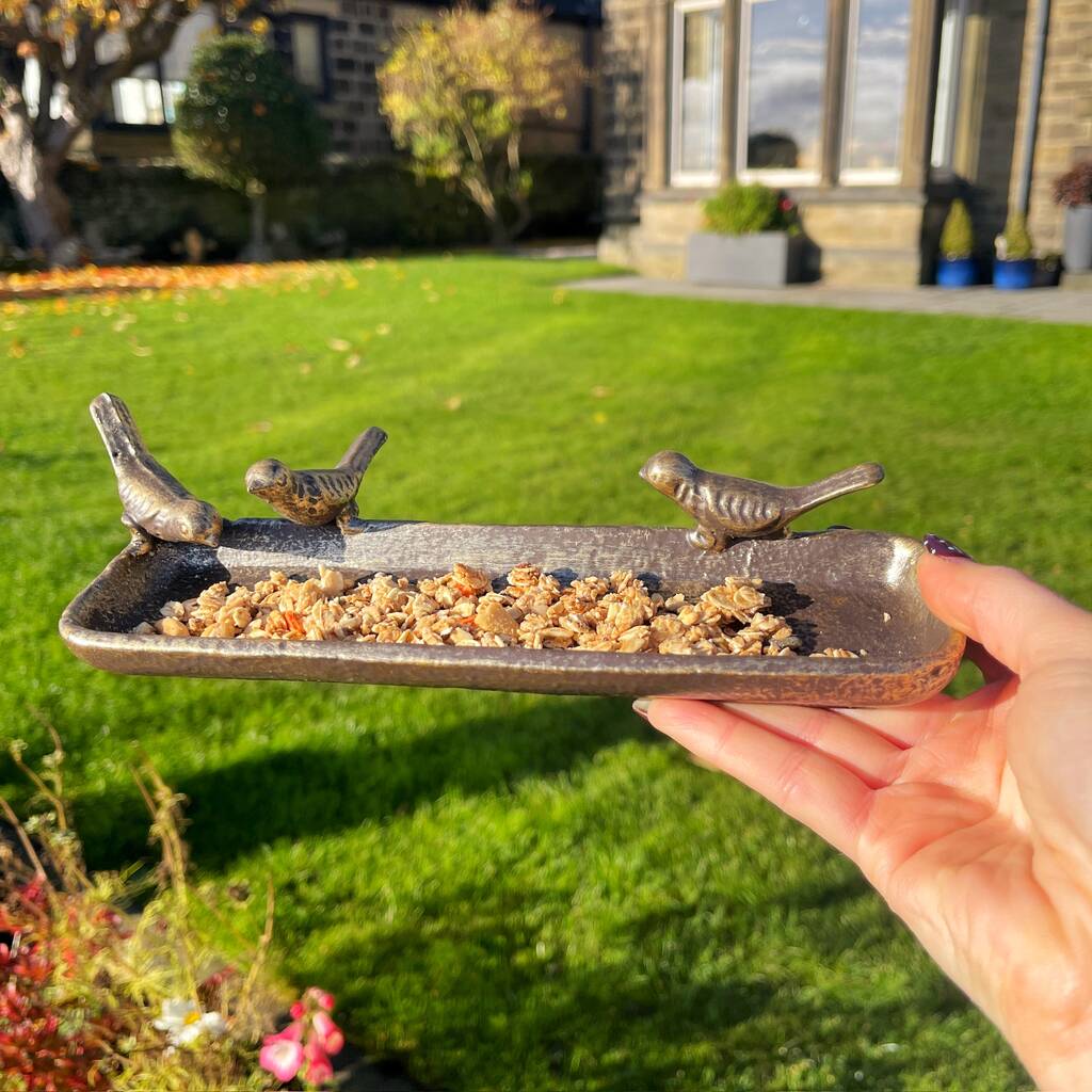 Metal Tray For Keys With Bird Decoration, 1 of 4