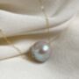 'Ginto' Real Gold Single Pearl Necklace, thumbnail 10 of 12