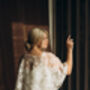 Floral Lace Cape Beaded Wedding Dress Cover Up, thumbnail 6 of 12