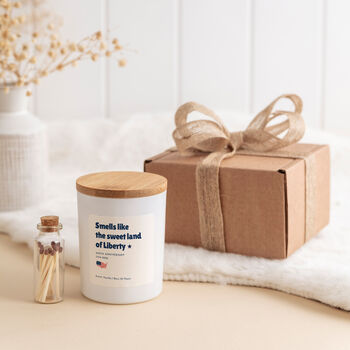 Sweet Land Of Liberty Candle Gift, 4 of 8