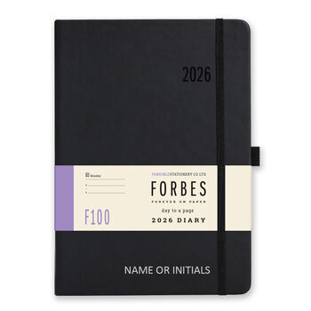 2026 Diary Forbes Classic A5 Day A Page Personalised Business Gift, 10 of 11