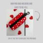 Red Valentine Heart Dog Poo Bag Holder, thumbnail 2 of 6