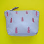 Embroidered Metallic Pineapple Leather Make Up Bag, thumbnail 9 of 12